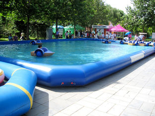 China 0.9mm PVC Tarpaulin Above Ground Inflatable Swimming Pools for kids and Adults Water Fun supplier